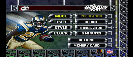 NFL GameDay 2001